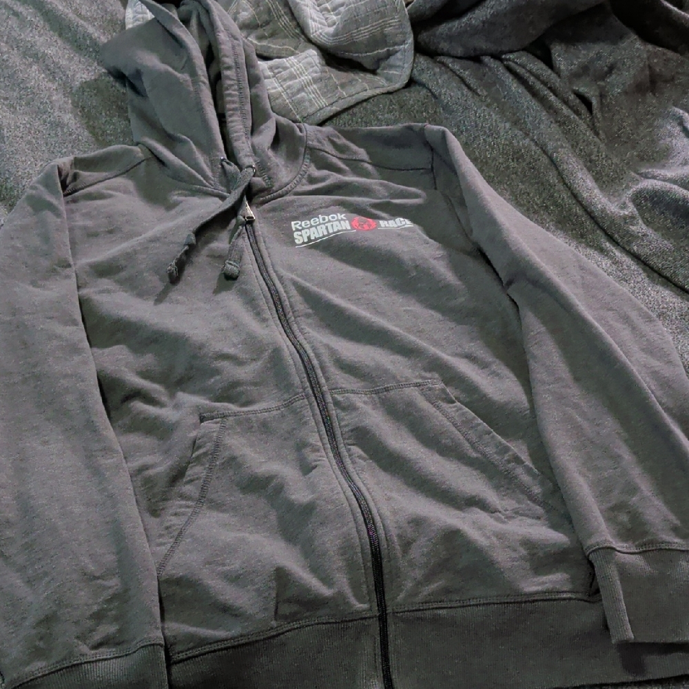 Reebok Spartan Rage Men's Grey Zip-Up Hoodie
